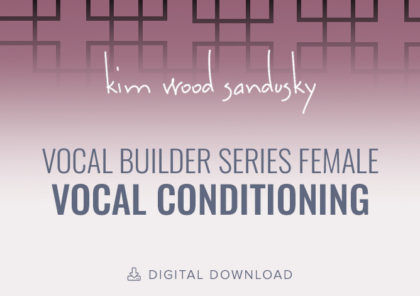 Female singer vocal conditioning with a vocal coach from the Vocal Builder series.