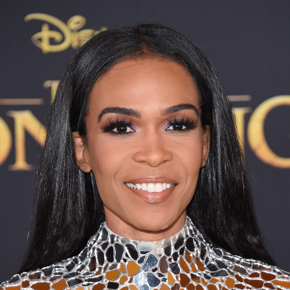 A woman wearing a silver dress at the premiere of 'The Lion King'.